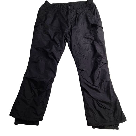 Rawik Black Snow Ski Pants Black Waterproof Nylon Insulated Plus Size 3XL  2198 - Picture 1 of 10